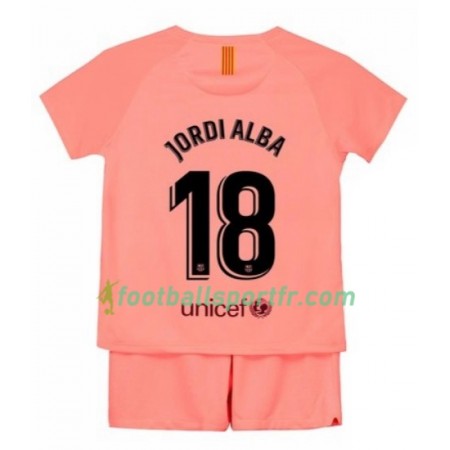 Tenue Barcelone Jordi Alba 18 Enfant Troisieme 2018-2019 Maillot de Foot